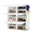 OKVO 6-Tier Shoe Storage Cabinet with Doors, Stackable Shoe Rack Organizer