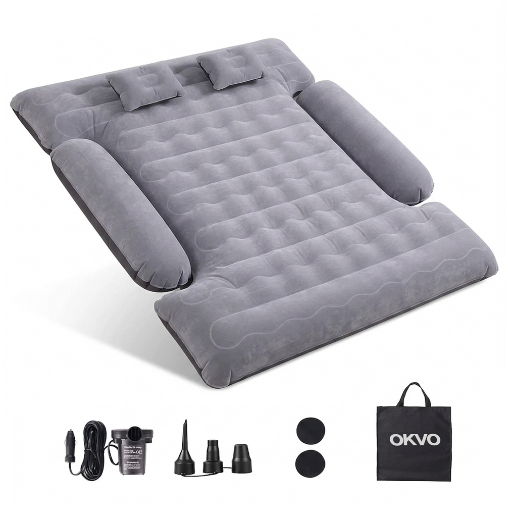 OKVO Truck Bed Air Mattress for 6–6.5 ft Full Size Pickup Beds with 12V Pump