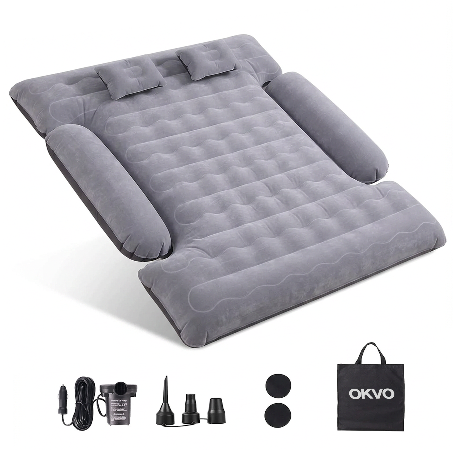 OKVO Truck Bed Air Mattress for 6–6.5 ft Full Size Pickup Beds with 12V Pump