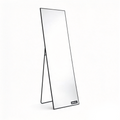 OKVO 21" x 64" Full Length Floor Mirror with Stand, Black Aluminum Frame