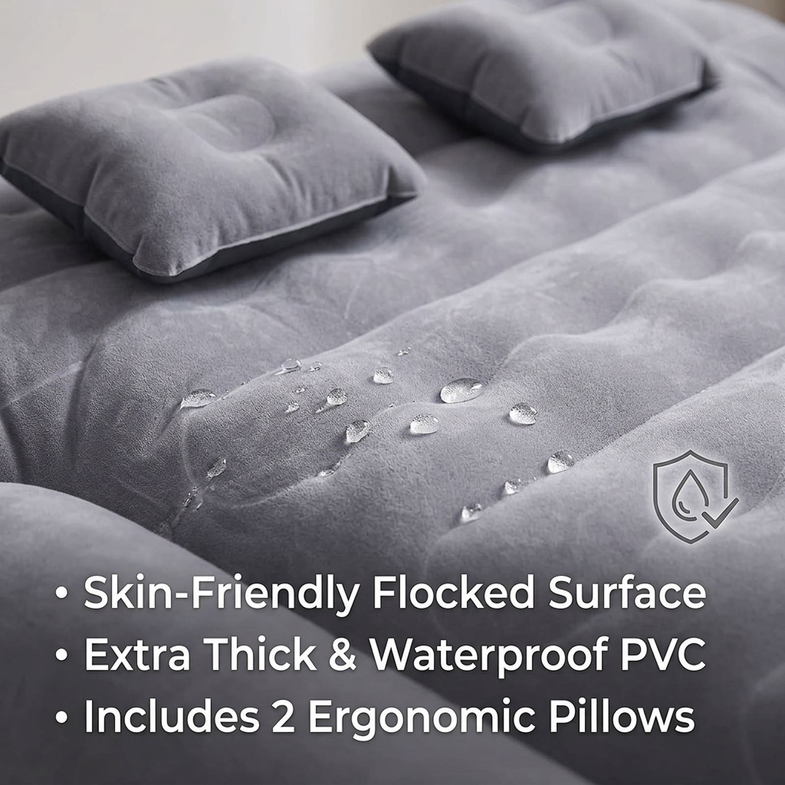 OKVO Truck Bed Air Mattress for 6–6.5 ft Full Size Pickup Beds with 12V Pump